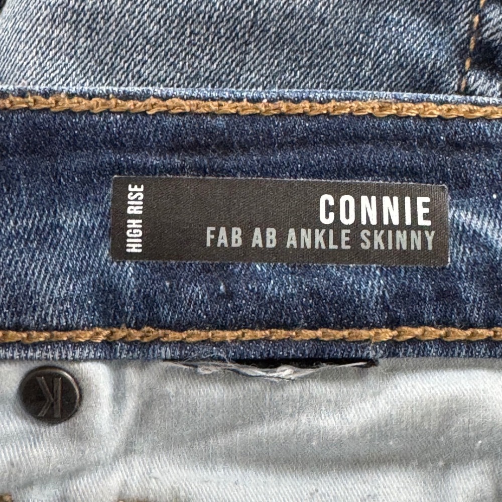 KUT from the Kloth Women's Size 0 Blue Connie Fab Ab Ankle Skinny Jeans - Picture 8 of 12